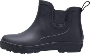 AMDBEL Ankle Rain Boots for Women Waterproof Women's Garden Shoes Anti-Slipping Chelsea Rainboots for Ladies Comfortable Insoles Stylish Light Ankle Rain Shoes Matte Outdoor Work Shoes