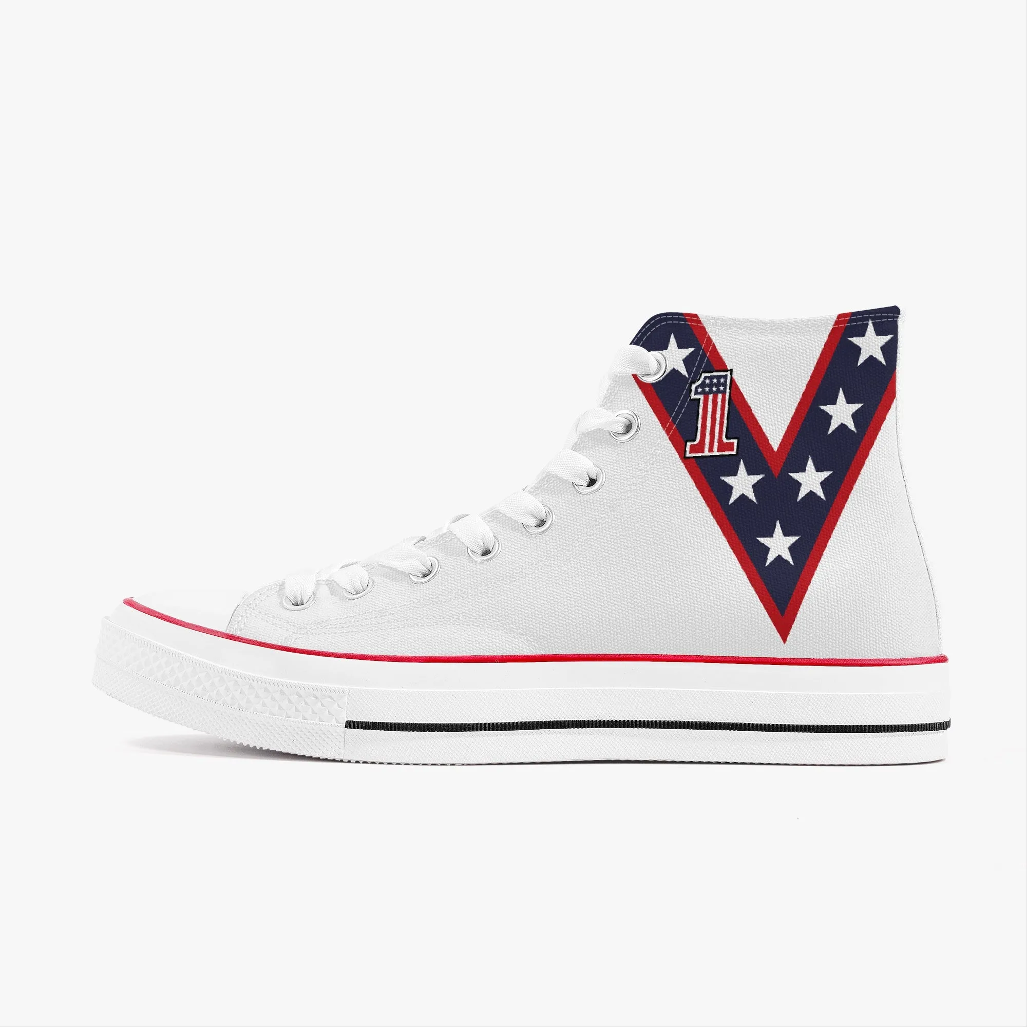 American Daredevil Stuntman High Top Canvas Sneakers