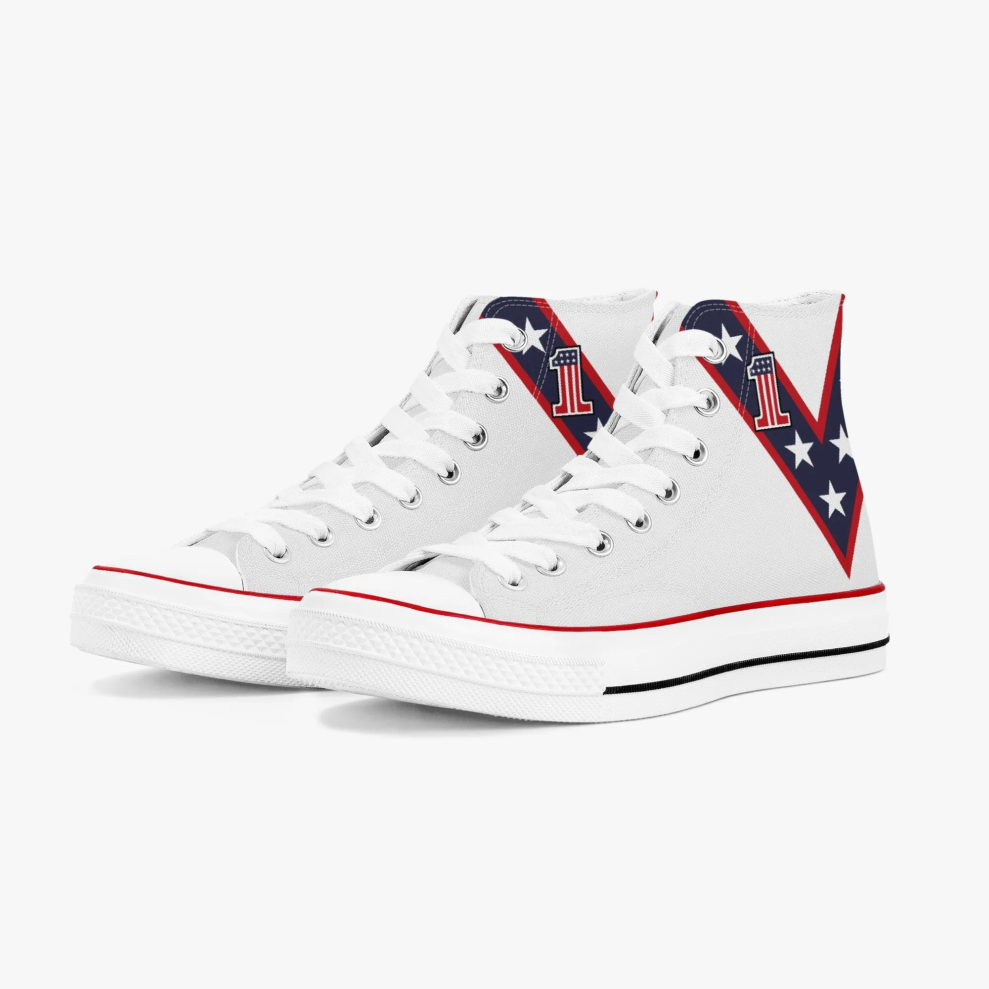 American Daredevil Stuntman High Top Canvas Sneakers