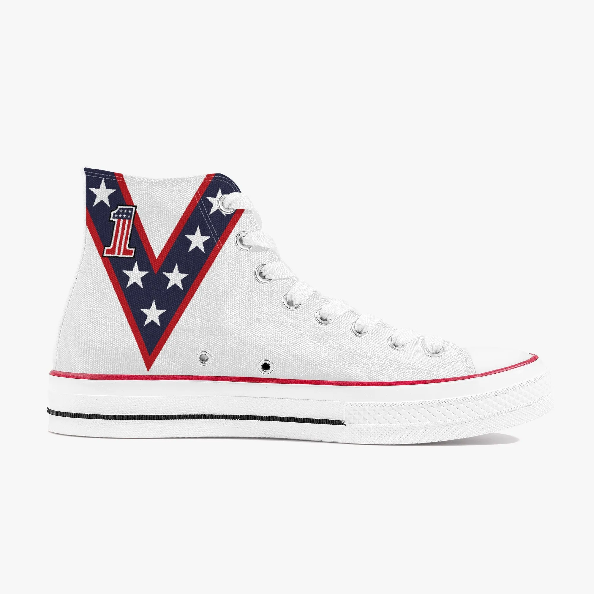 American Daredevil Stuntman High Top Canvas Sneakers