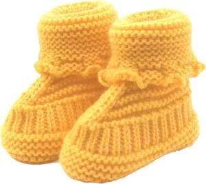 Baby Booties Newborn First Walking Cozy Shoes Warm Knit Soft Booties for Toddler Infant Boy Girl Non Slip rib Shoes