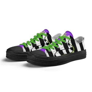Beetlejuice & Sandworm Low Top Canvas Sneakers (Women's sizes)