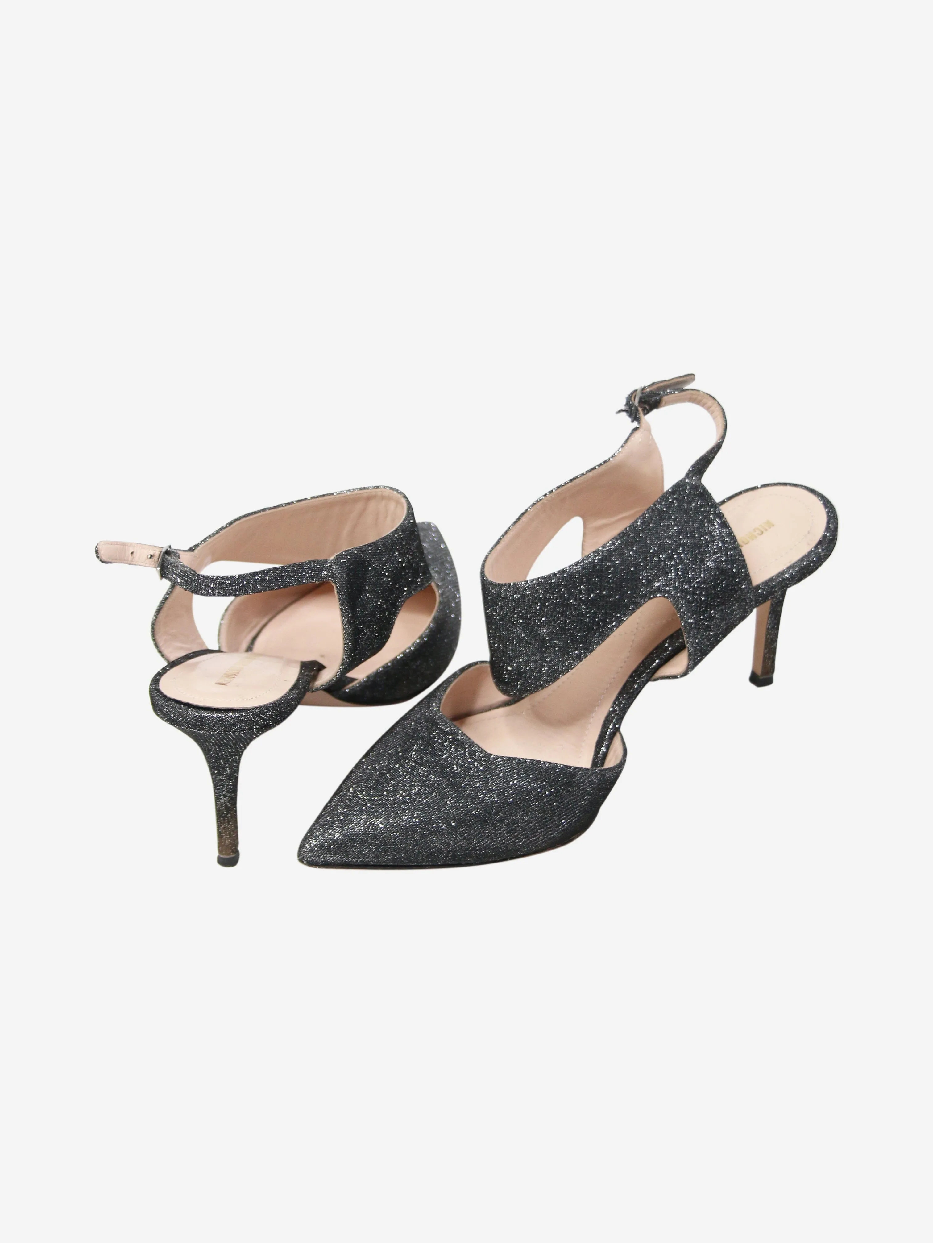 Black sparkly pumps - size EU 38