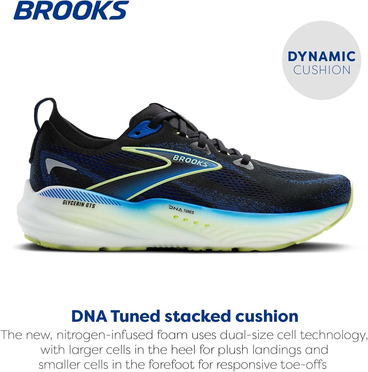Brooks Mens Glycerin GTS 22 Supportive Running Shoe