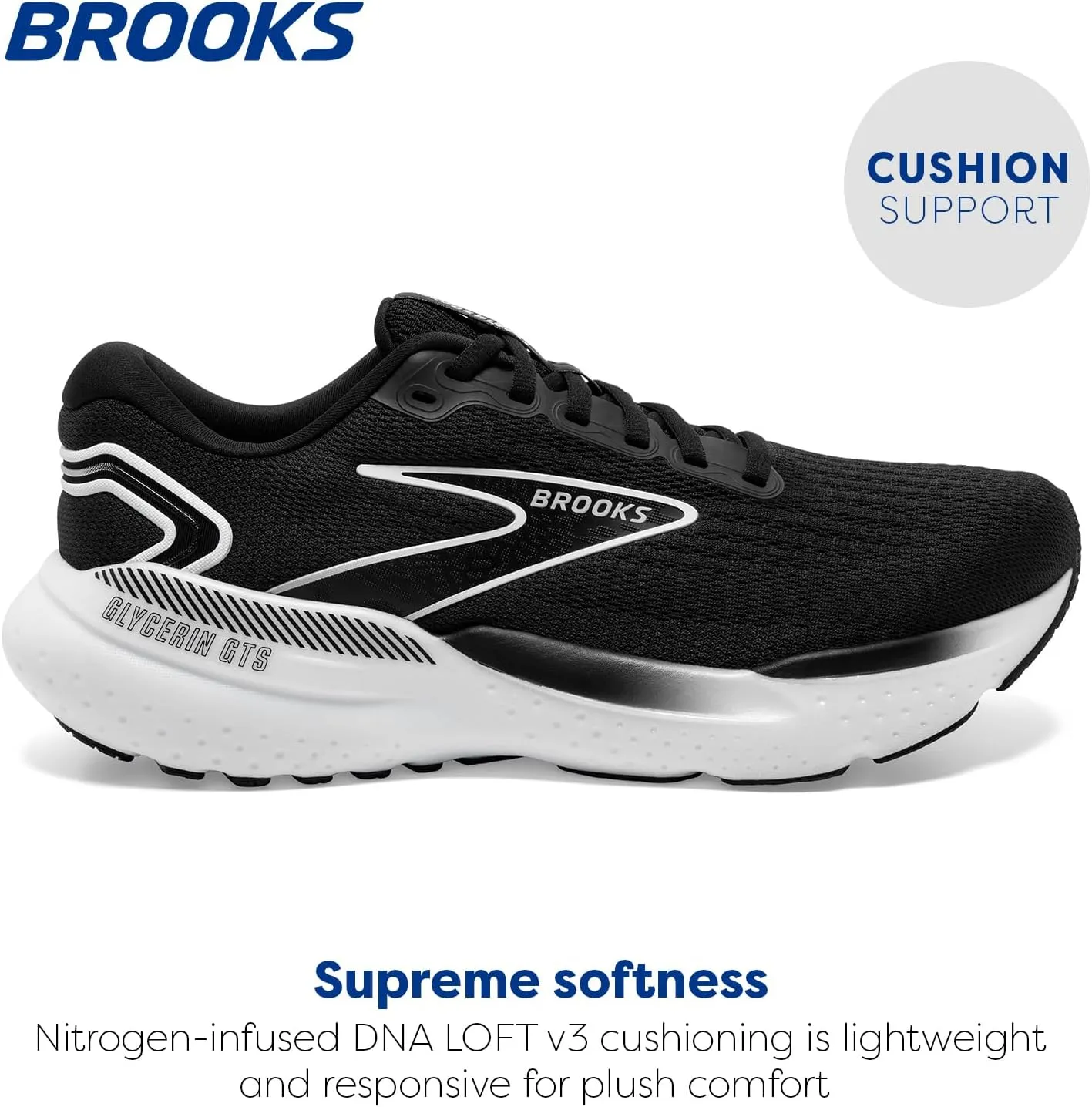Brooks Womens Glycerin GTS 21 Supportive Running Shoe