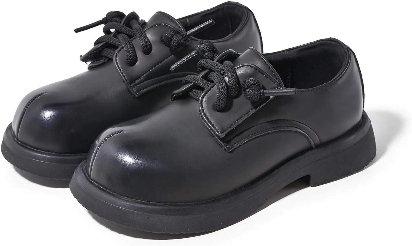 Classic Oxford Dress Shoes, Lace-up School Uniform Shoes, Black