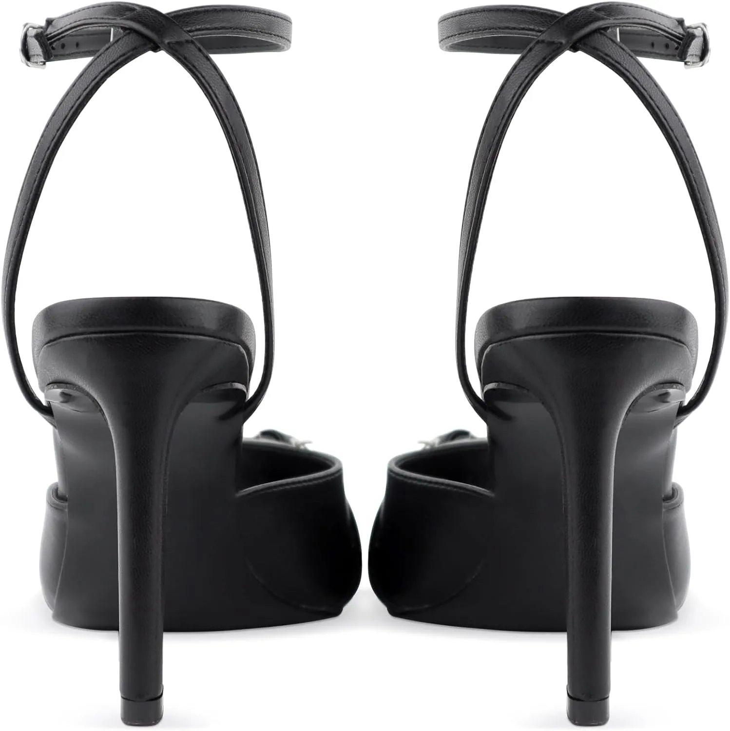 Closed Toe Ankle Strap Heels Women Pumps Pointed Toe Heeled Sandals for Women Stiletto Wedding Dress Shoes