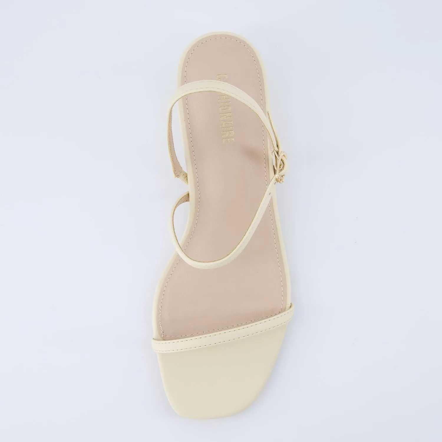CUSHIONAIRE Soprano Womens One Band Kitten Heel with Ankle Strap  Minimalist Dress Sandal with Memory Foam & Strappy Silhouette