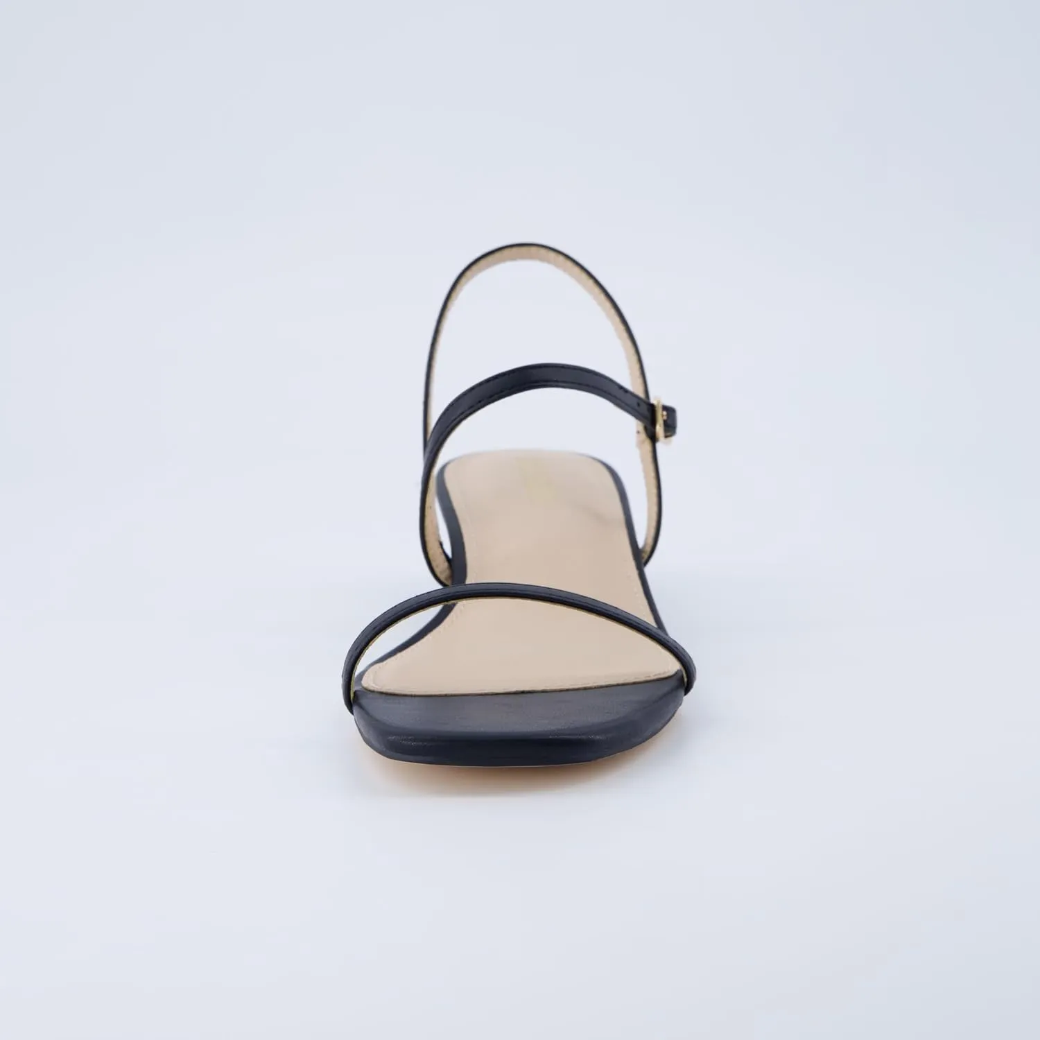 CUSHIONAIRE Soprano Womens One Band Kitten Heel with Ankle Strap  Minimalist Dress Sandal with Memory Foam & Strappy Silhouette