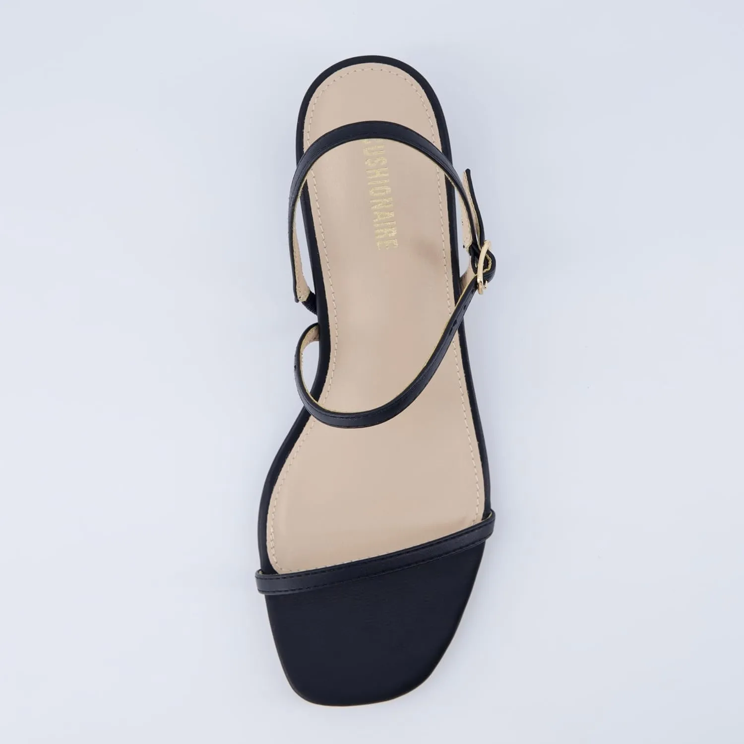 CUSHIONAIRE Soprano Womens One Band Kitten Heel with Ankle Strap  Minimalist Dress Sandal with Memory Foam & Strappy Silhouette