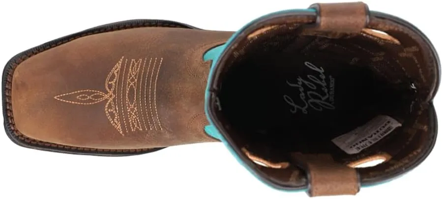 Durango Womens Lady Rebel 10" Waterproof Composite Square Toe