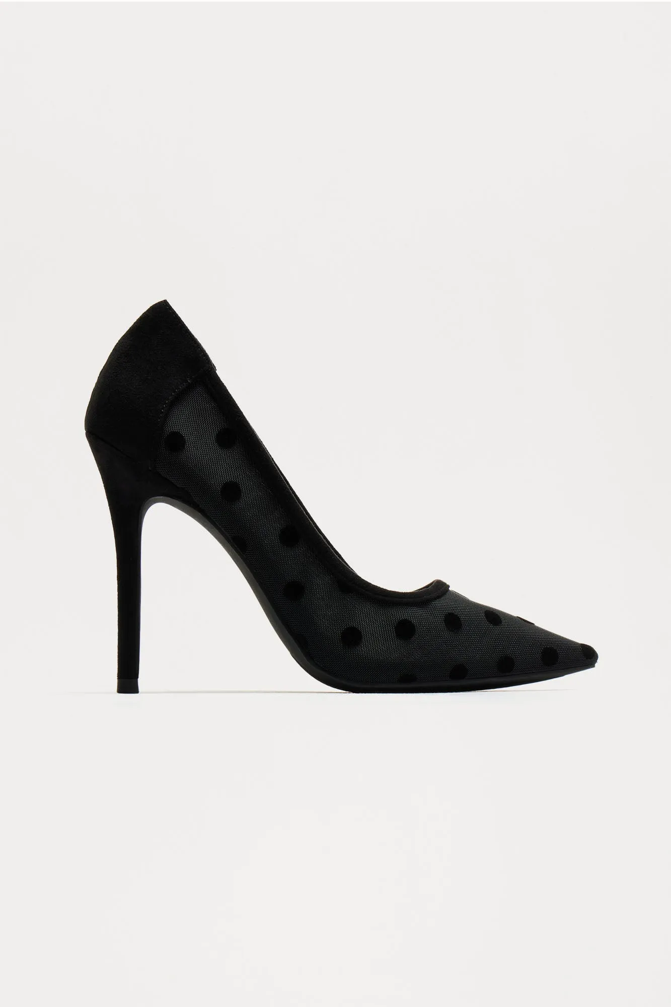 Feeling Perfect Polka Dot Pumps - Black