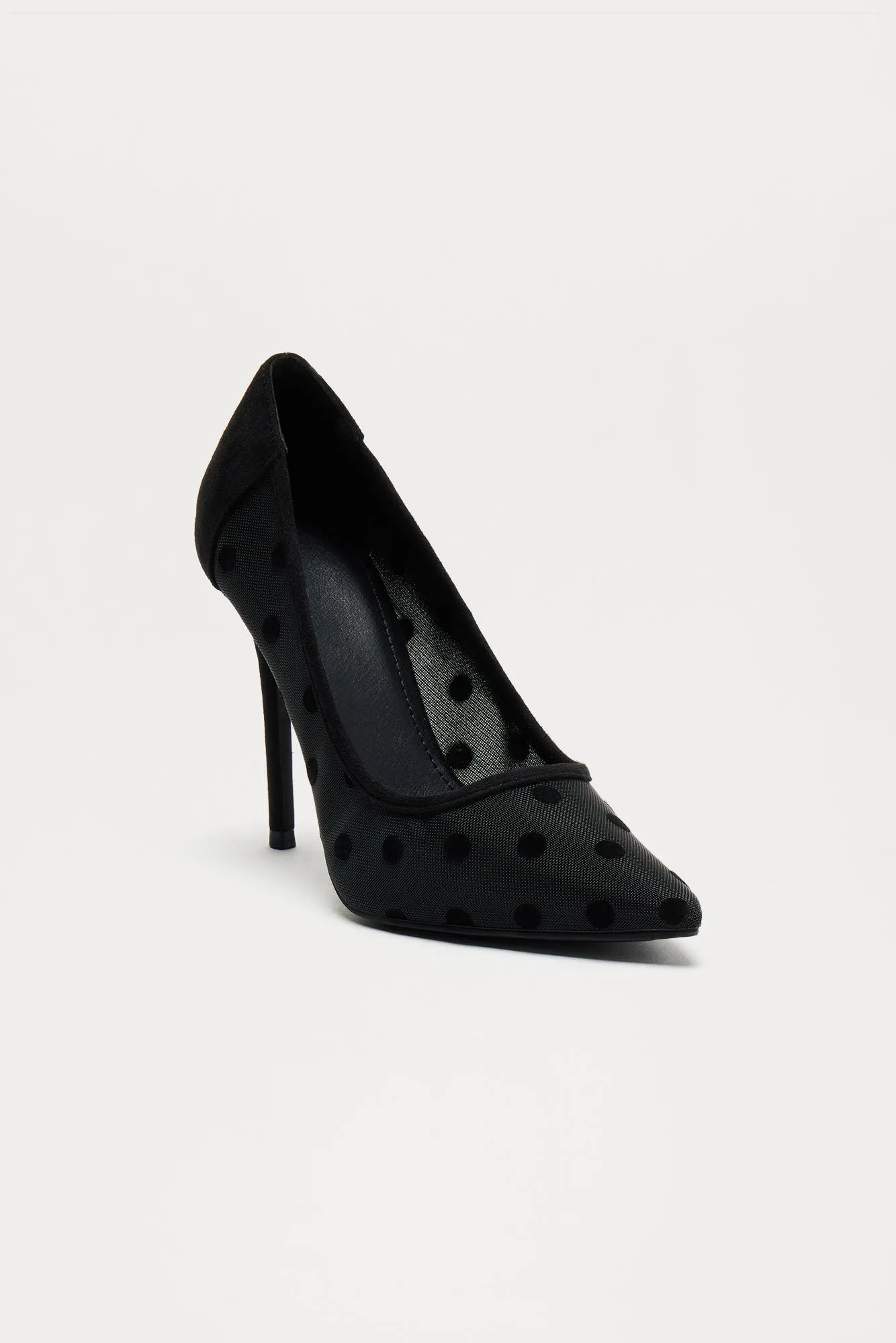 Feeling Perfect Polka Dot Pumps - Black