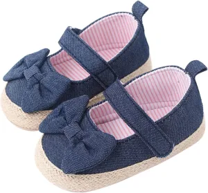 First Walkers Bowknot Flat Shoes for Baby Girls 2025 Summer Stylish Lightweight Platform Princess Cute Dress Shoes