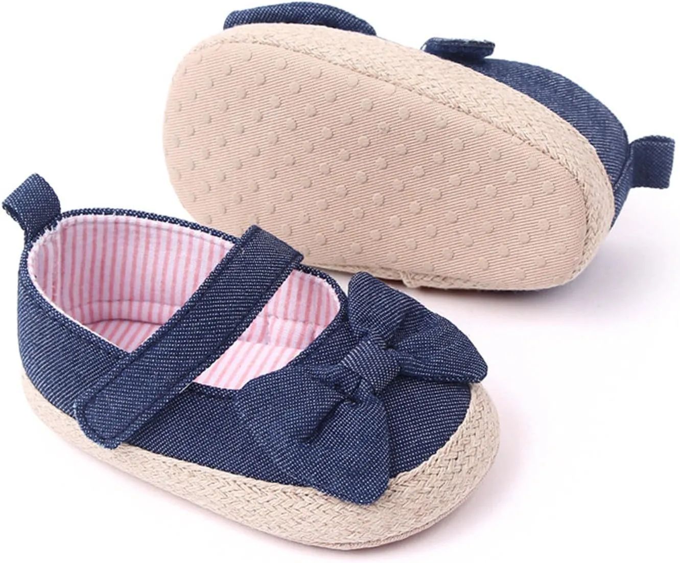 First Walkers Bowknot Flat Shoes for Baby Girls 2025 Summer Stylish Lightweight Platform Princess Cute Dress Shoes