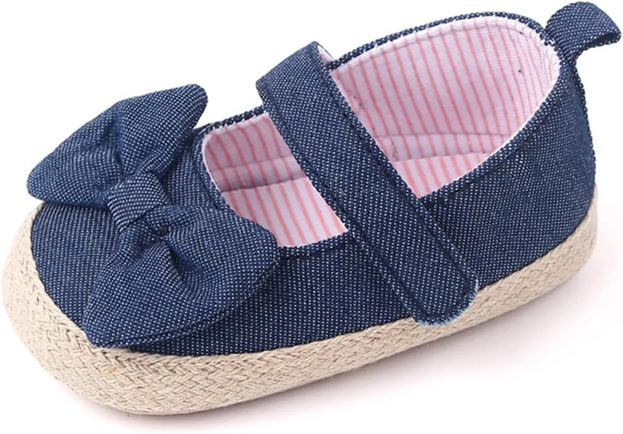 First Walkers Bowknot Flat Shoes for Baby Girls 2025 Summer Stylish Lightweight Platform Princess Cute Dress Shoes