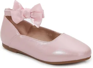Girls/Toddlers Toddler Ballet Flats Mesh Bow Scallop Ankle Strap Dress Dress Dress Flats Cute Flower Girl Shoes