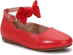 Girls/Toddlers Toddler Ballet Flats Mesh Bow Scallop Ankle Strap Dress Dress Dress Flats Cute Flower Girl Shoes