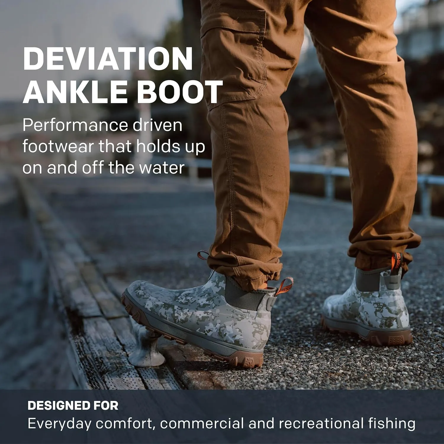 Grundens Mens Deviation 6 Ankle Boot | Durable, Waterproof