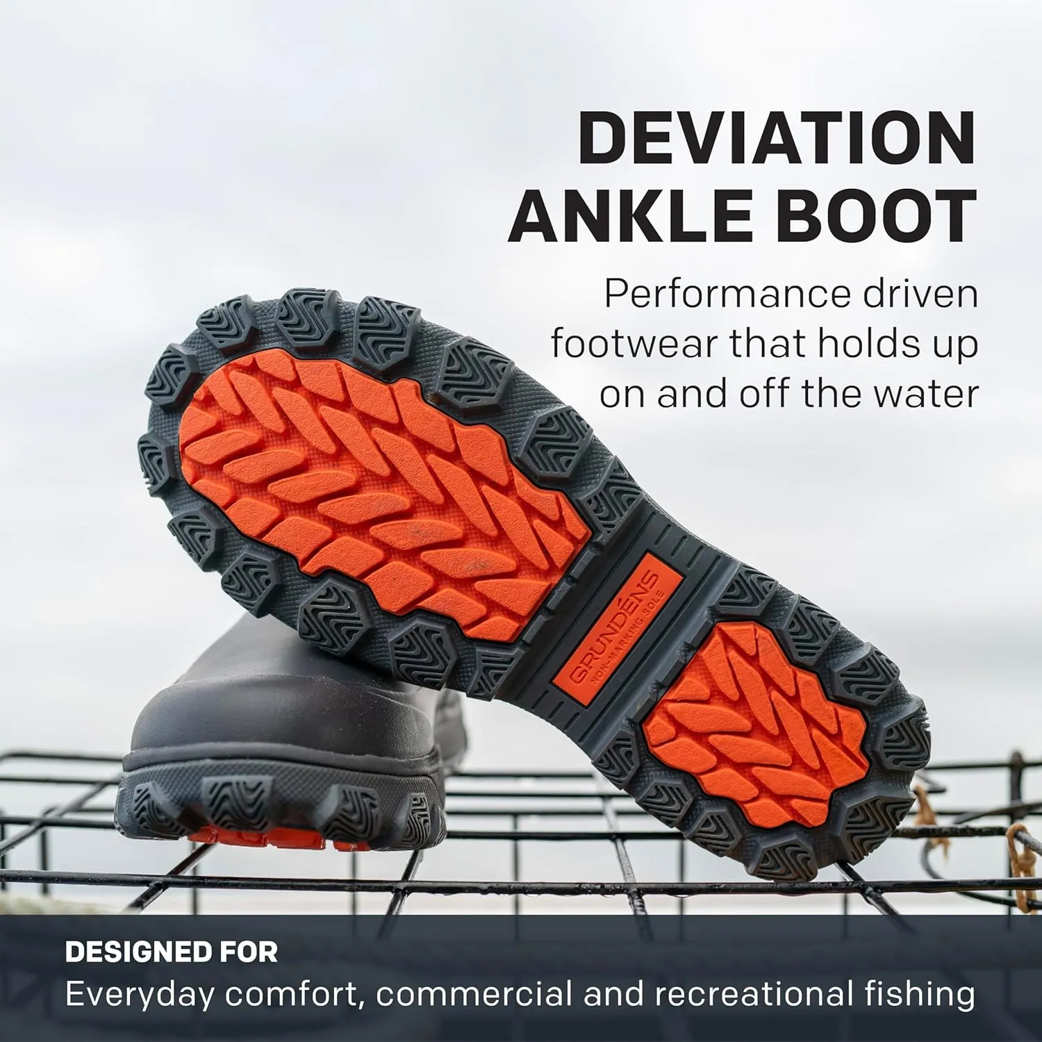 Grundens Mens Deviation 6 Ankle Boot | Durable, Waterproof
