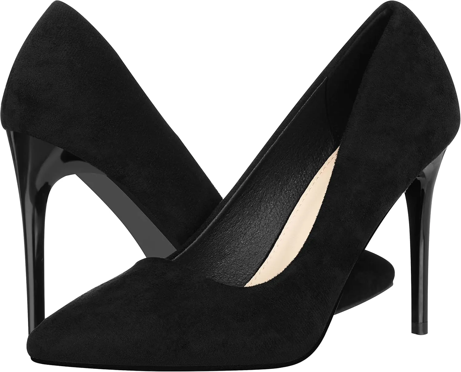 ILLUDE Women's High Heel Pumps Stiletto Heels Pointed Toe Pumps Shoes - Nancy