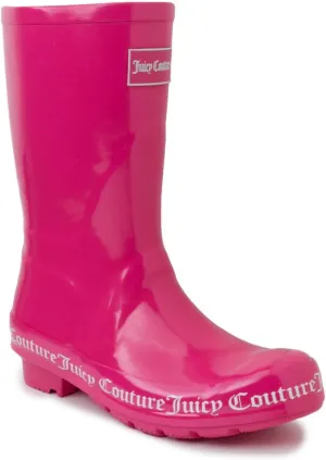 Juicy Couture Women's Stylish Waterproof Rain Boot - Durable Rubber Construction, Comfortable Slip-On Design for Wet Days