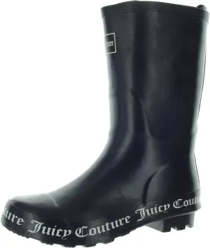 Juicy Couture Women's Stylish Waterproof Rain Boot - Durable Rubber Construction, Comfortable Slip-On Design for Wet Days