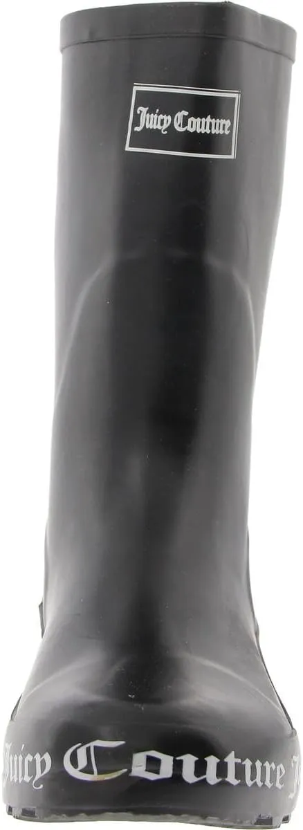 Juicy Couture Women's Stylish Waterproof Rain Boot - Durable Rubber Construction, Comfortable Slip-On Design for Wet Days