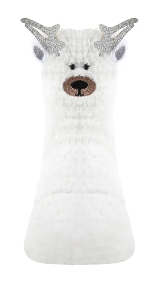 Kids Polar Bear Fuzzy Socks