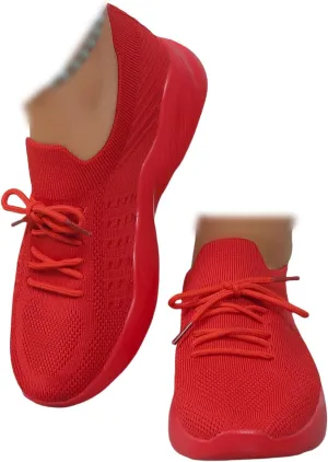 Ladmiple Tennis Shoes Womens Walking Running Lightweight Jogging Sneakers Non Slip Classic Casual Slip On Athletic Gym Shoes