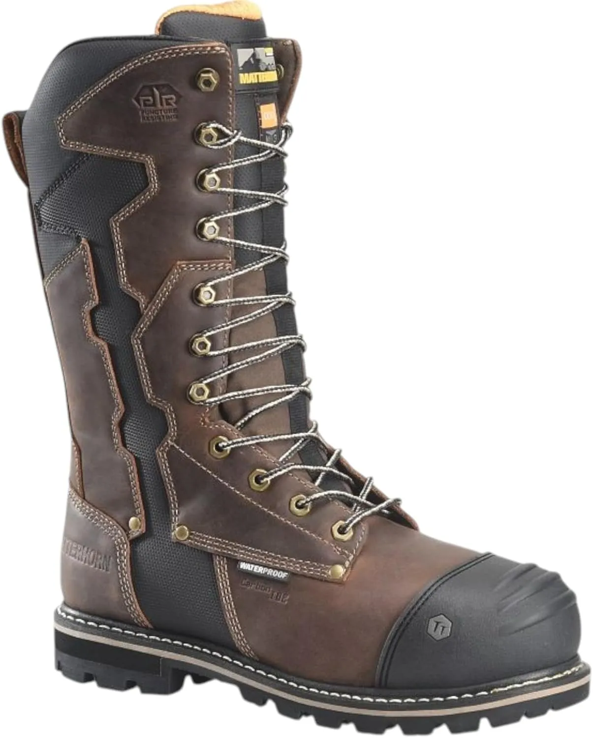 Matterhorn Mens I-Beam 12 WP Carbon Comp Toe D30 Internal Metguard, EH Rated, Durable Leather, Slip-Resistant Outsole