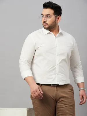 Men White Smart Formal Cotton Shirt