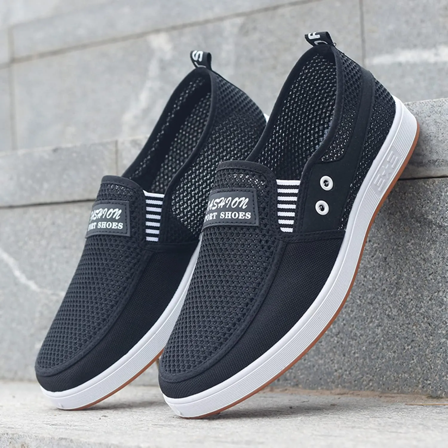 Men's Breathable Barefoot Shoes Comfortable Breathable Slip On Sneaker Comfortable & Light-Weight Stretch Shoes