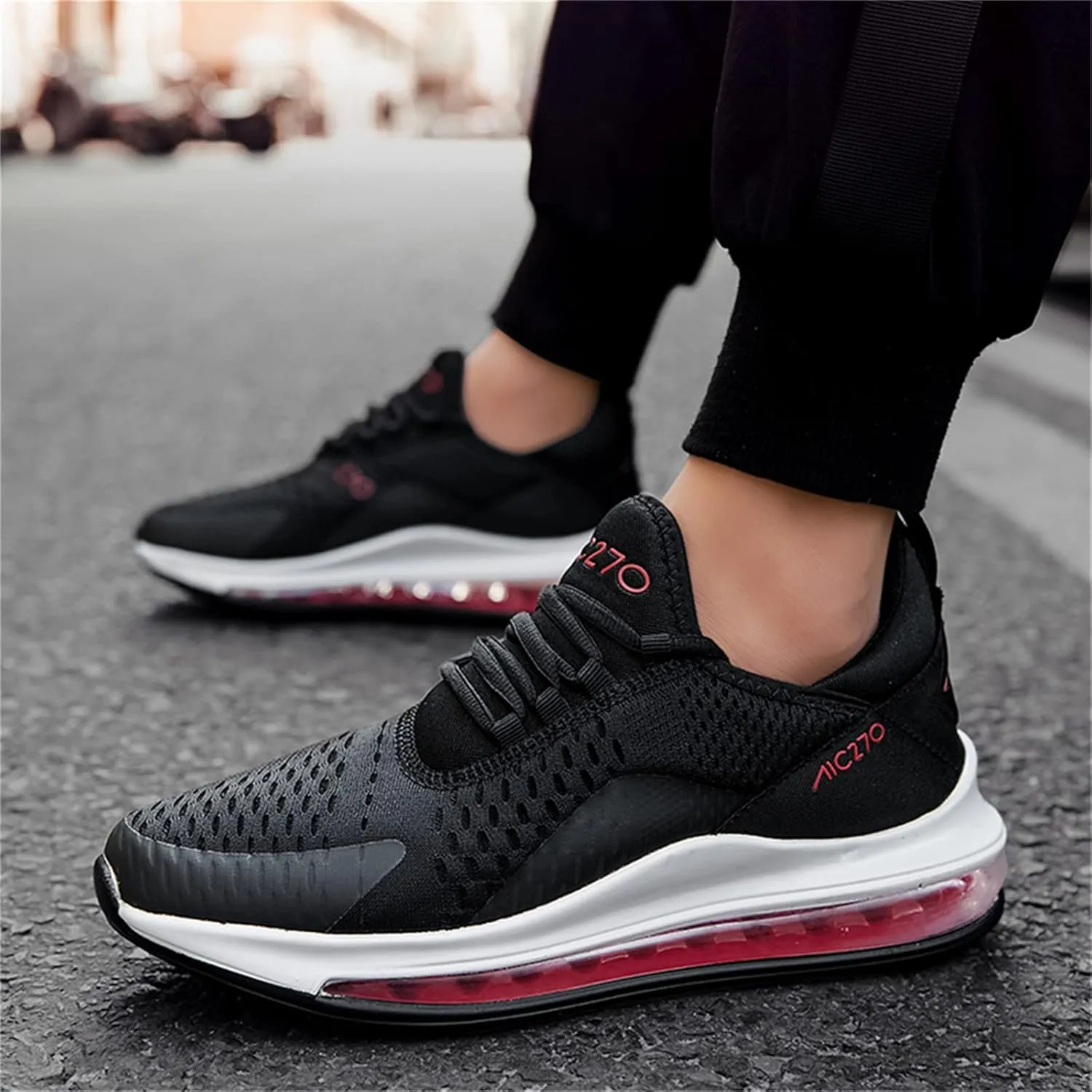 Men's Breathable Sneakers Walking Tennis Running Gym Casual Fashion Sneakers Light