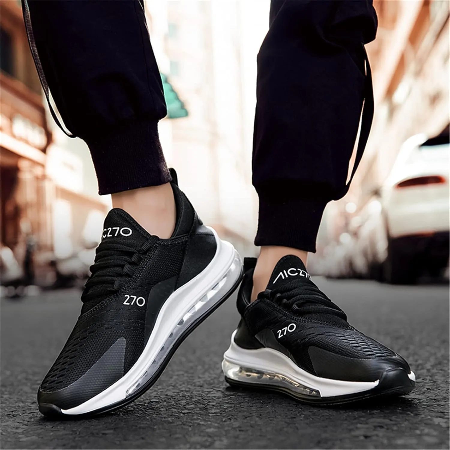 Men's Breathable Sneakers Walking Tennis Running Gym Casual Fashion Sneakers Light