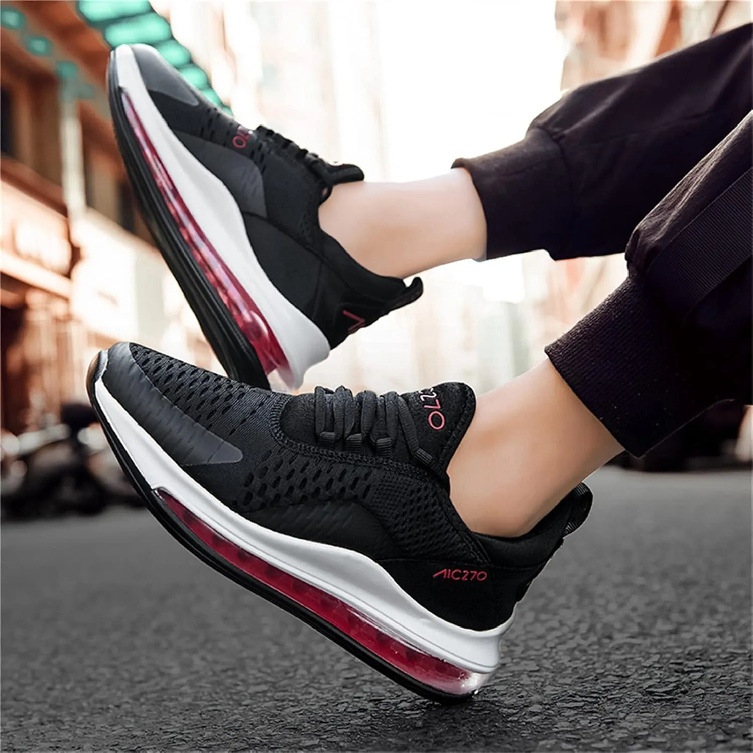 Men's Breathable Sneakers Walking Tennis Running Gym Casual Fashion Sneakers Light