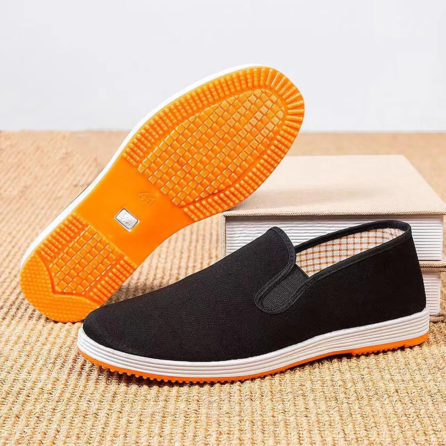 Men's Classic Casual Walking Shoes Supportive Running Athletic Sneaker Comfortable & Light-Weight Stretch Shoes
