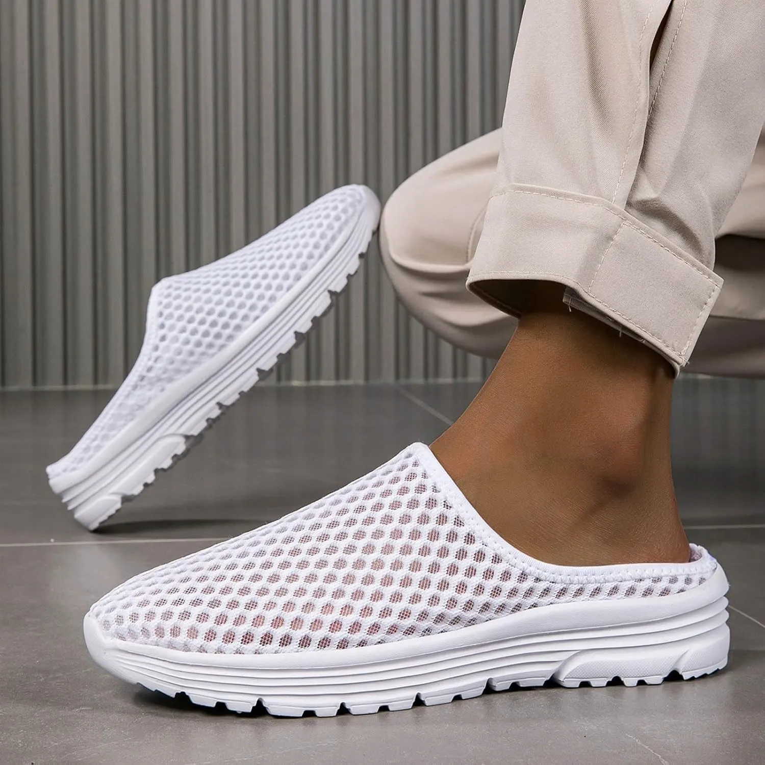 Men's Fashion Sneakers Unisex Lazy Slip On Casual and Comfortable Slippers for Men and Women