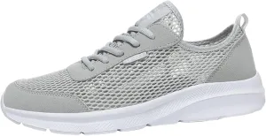 Men's Non Slip Running Shoes Ultra Light Breathable Casual Walking Shoes Fashion Sneakers Mesh Workout Sports Shoes