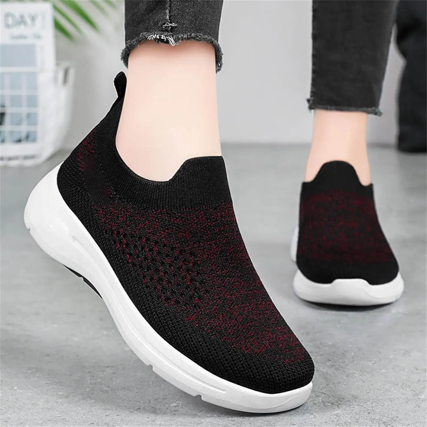 Mens Oxfors Casual Fashion Slip on Shoes Dress Business Sneakers Mesh Comfortable Lightweight Workout Footwear