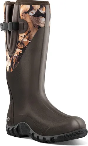 Men's Waterproof Rubber Muck Rain and Work Boot  Durable 6mm Neoprene Insulated, Ideal for Fishing Hunting & Farming