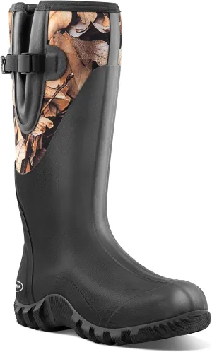 Men's Waterproof Rubber Muck Rain and Work Boot  Durable 6mm Neoprene Insulated, Ideal for Fishing Hunting & Farming