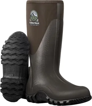 Men's Waterproof Rubber Muck Rain and Work Boot  Durable 6mm Neoprene Insulated, Ideal for Fishing Hunting & Farming