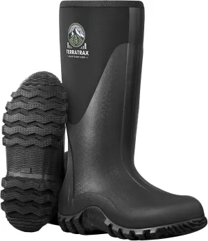 Men's Waterproof Rubber Muck Rain and Work Boot  Durable 6mm Neoprene Insulated, Ideal for Fishing Hunting & Farming