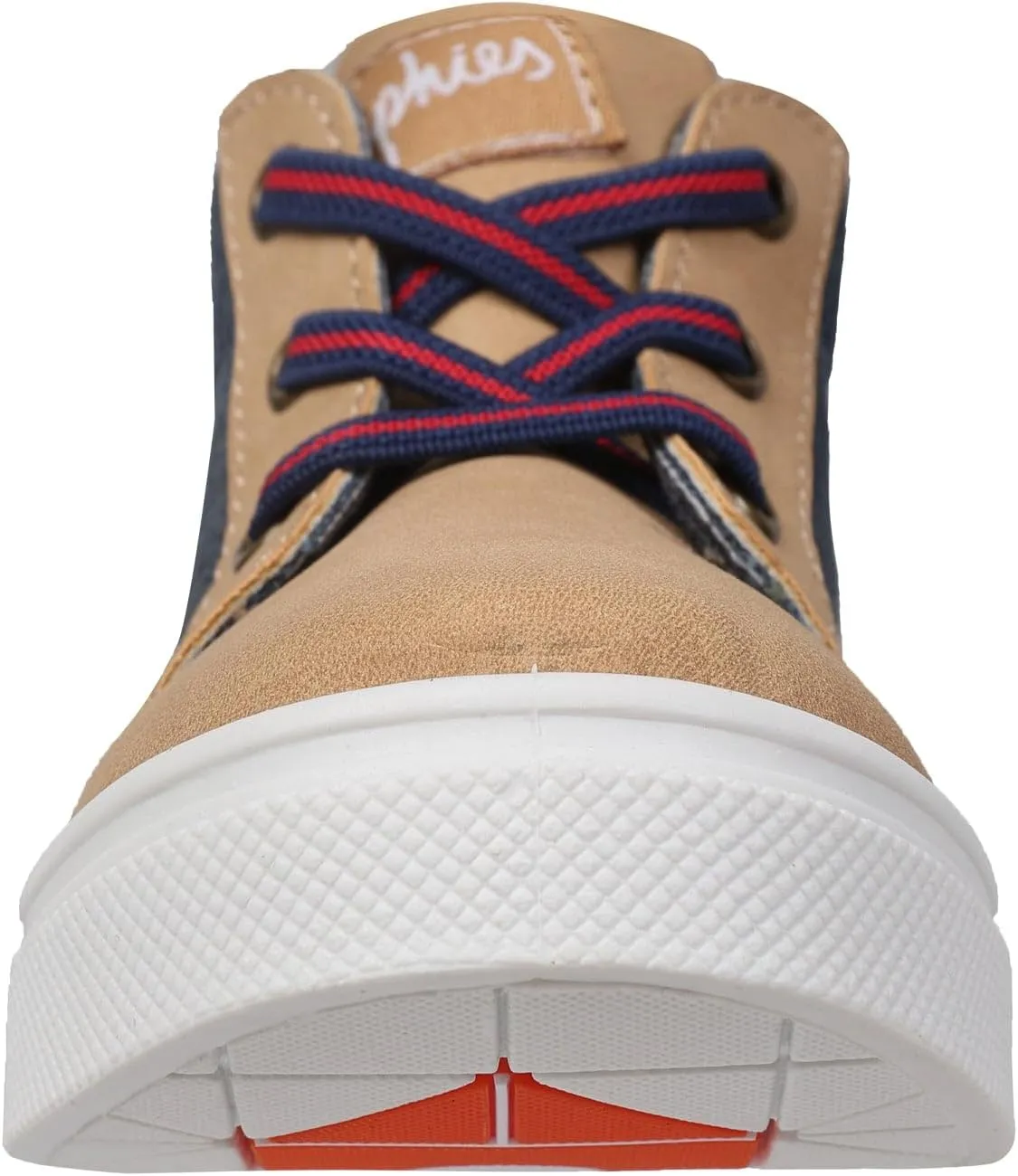 Oomphies Oliver Hi-Top Sneakers for Boys  Stylish Pull-On Boots with Elastic Laces, Cushioned Footbed & Durable Rubber Sole