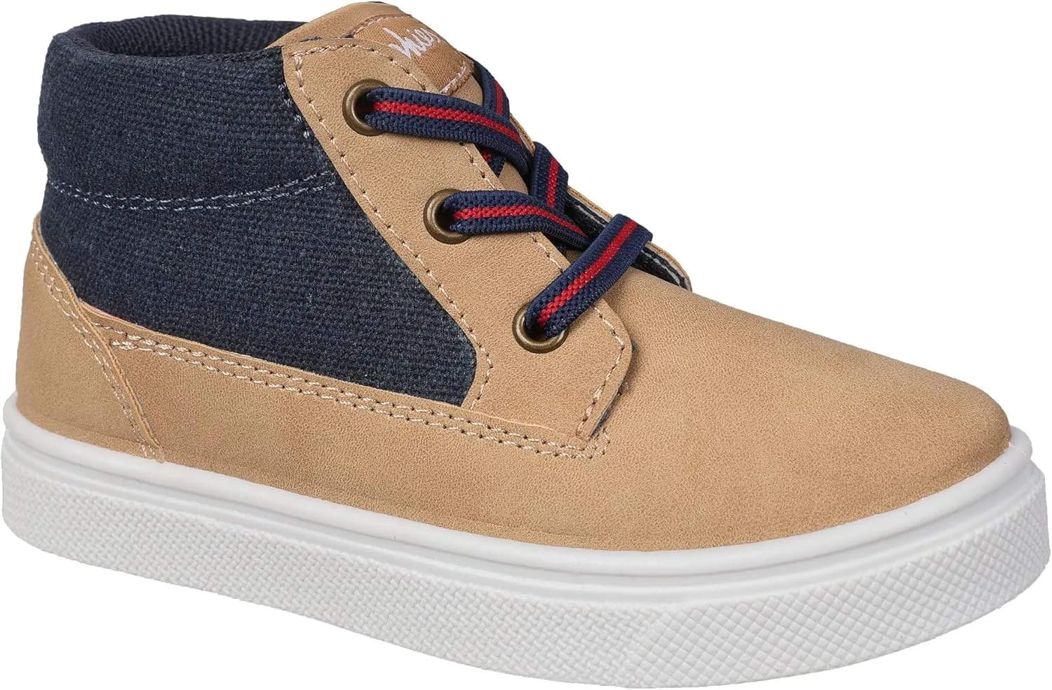 Oomphies Oliver Hi-Top Sneakers for Boys  Stylish Pull-On Boots with Elastic Laces, Cushioned Footbed & Durable Rubber Sole