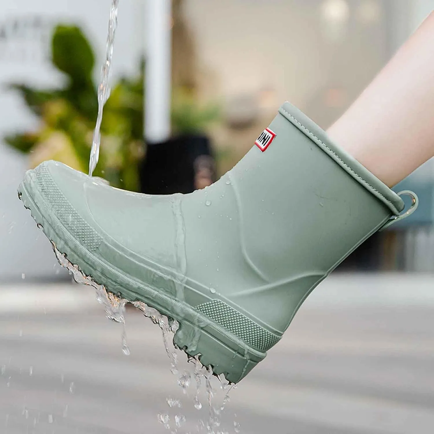 Rain Boots Women Short Rubber Slip Lightweight Water Shoes Unisex Original Garden Durable Fishing Boots Outdoor