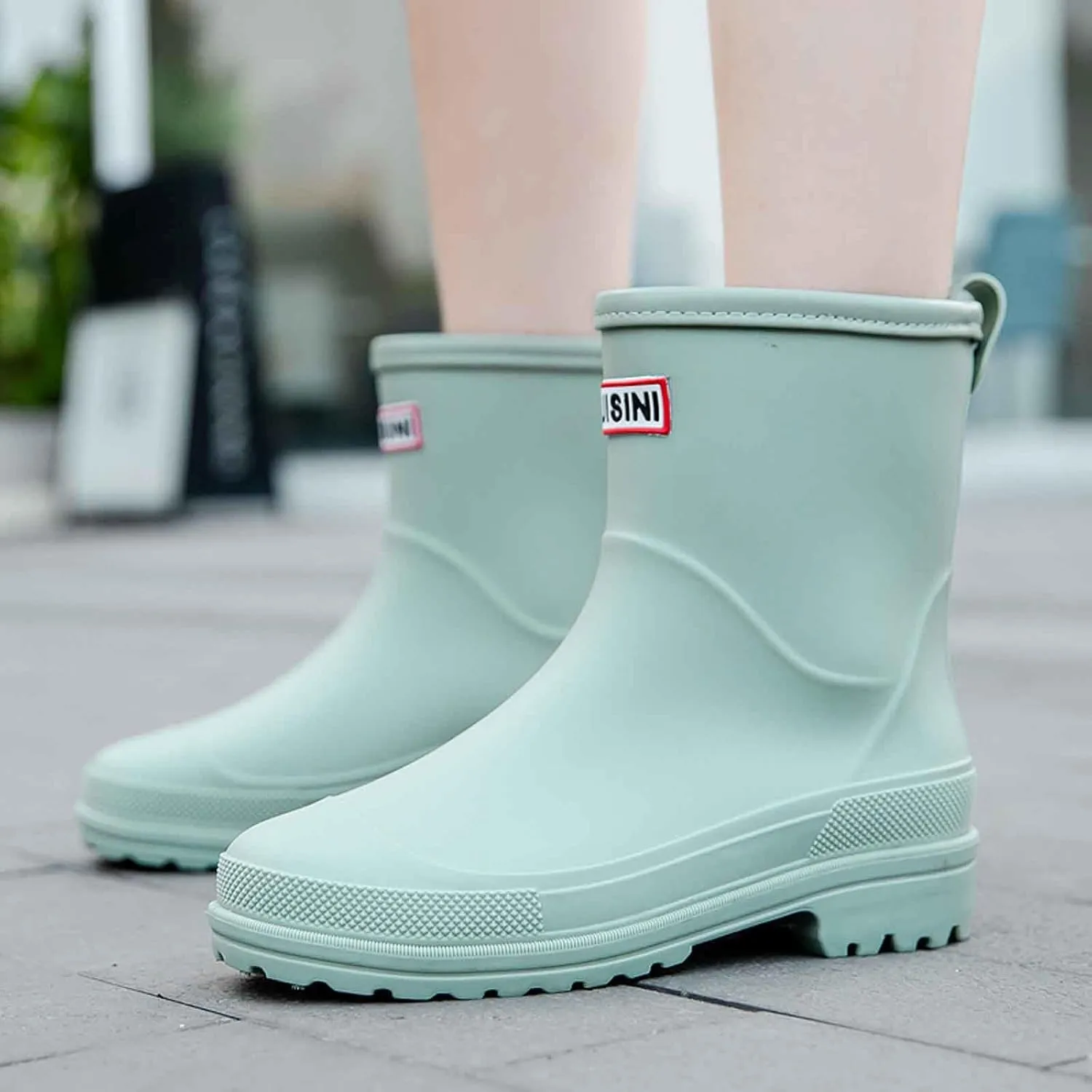 Rain Boots Women Short Rubber Slip Lightweight Water Shoes Unisex Original Garden Durable Fishing Boots Outdoor