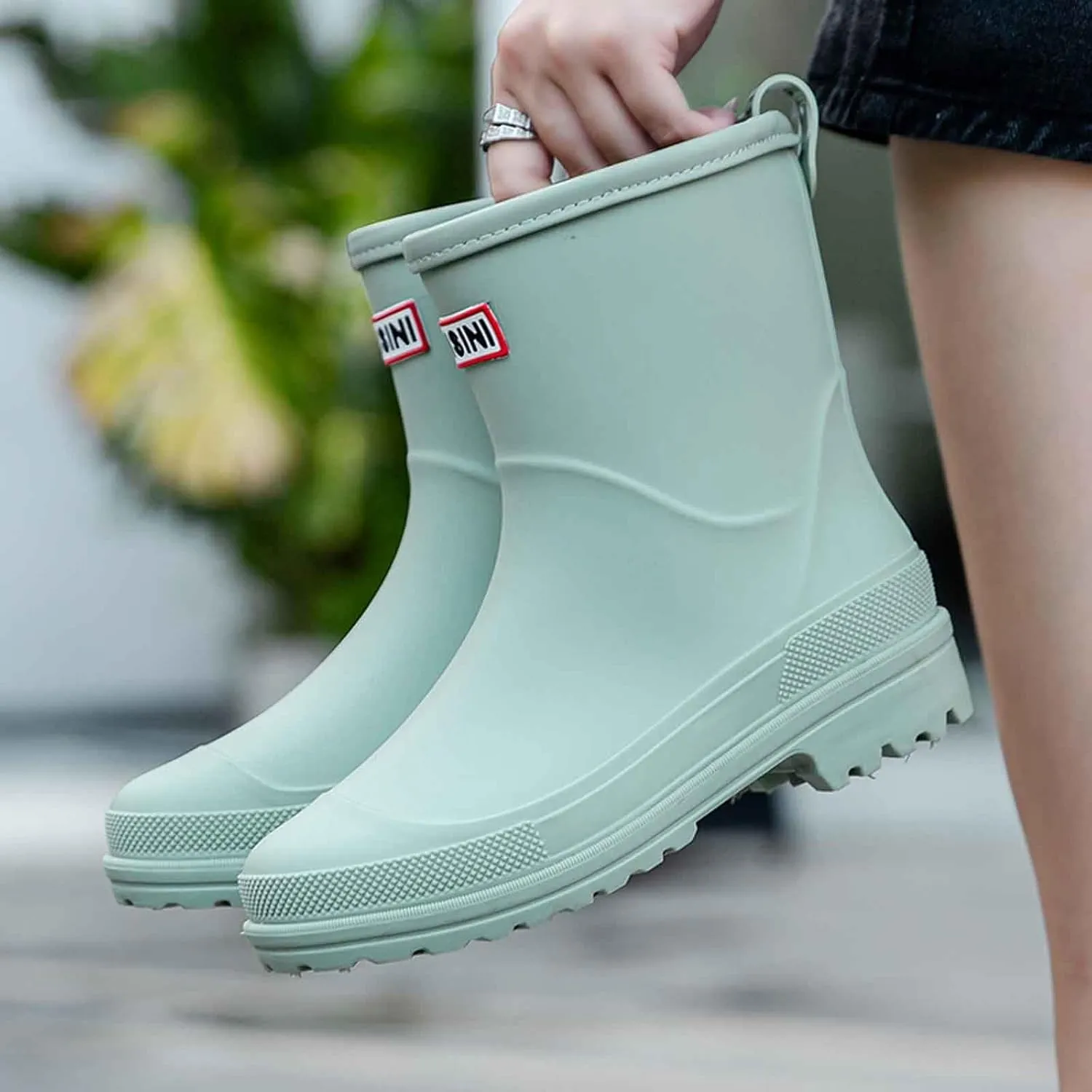 Rain Boots Women Short Rubber Slip Lightweight Water Shoes Unisex Original Garden Durable Fishing Boots Outdoor