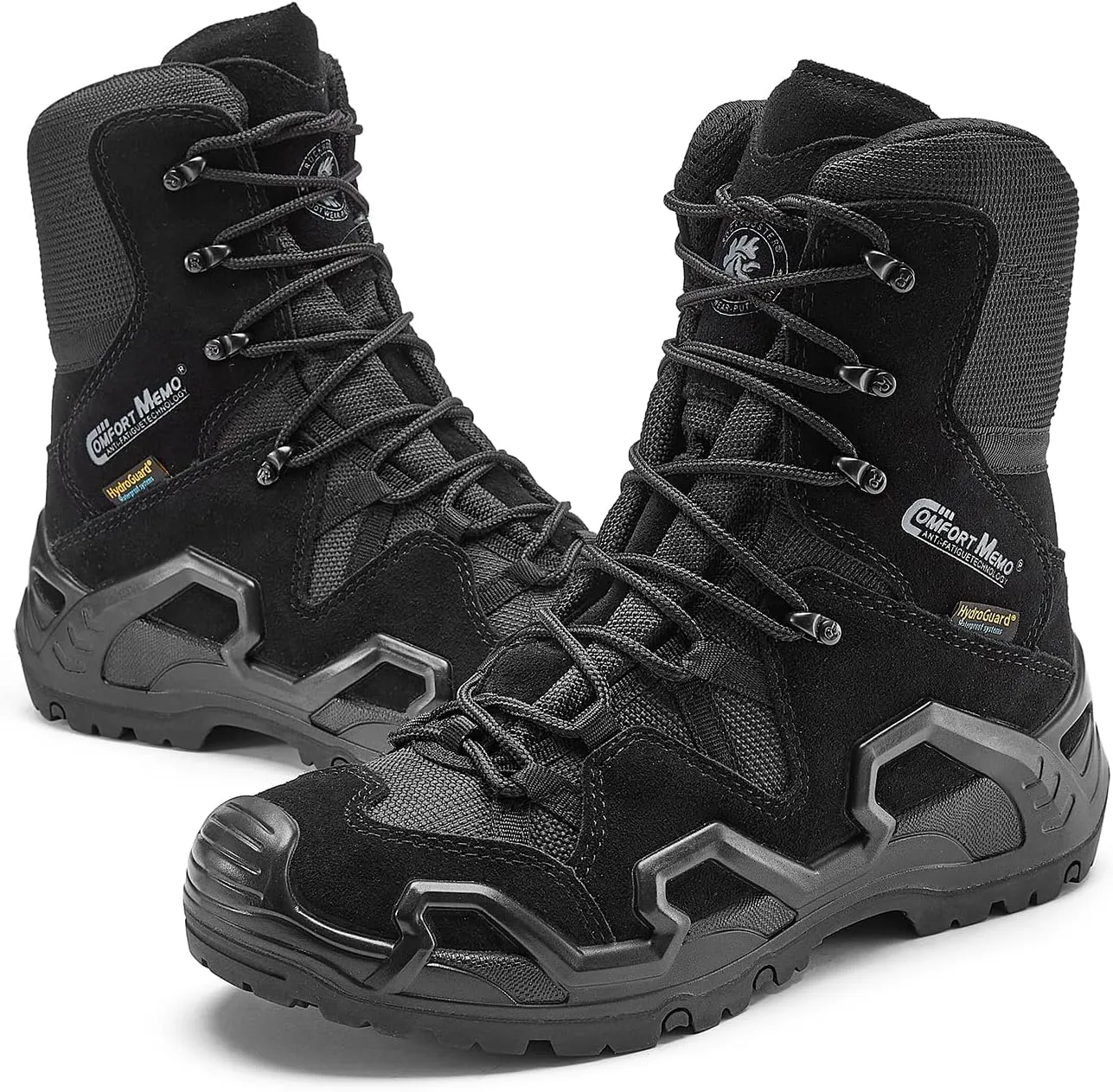 ROCKROOSTER Tactical Boots for men, Comfortable Anti-Fatigue Tech, Durable, Quick Dry Combat Boots